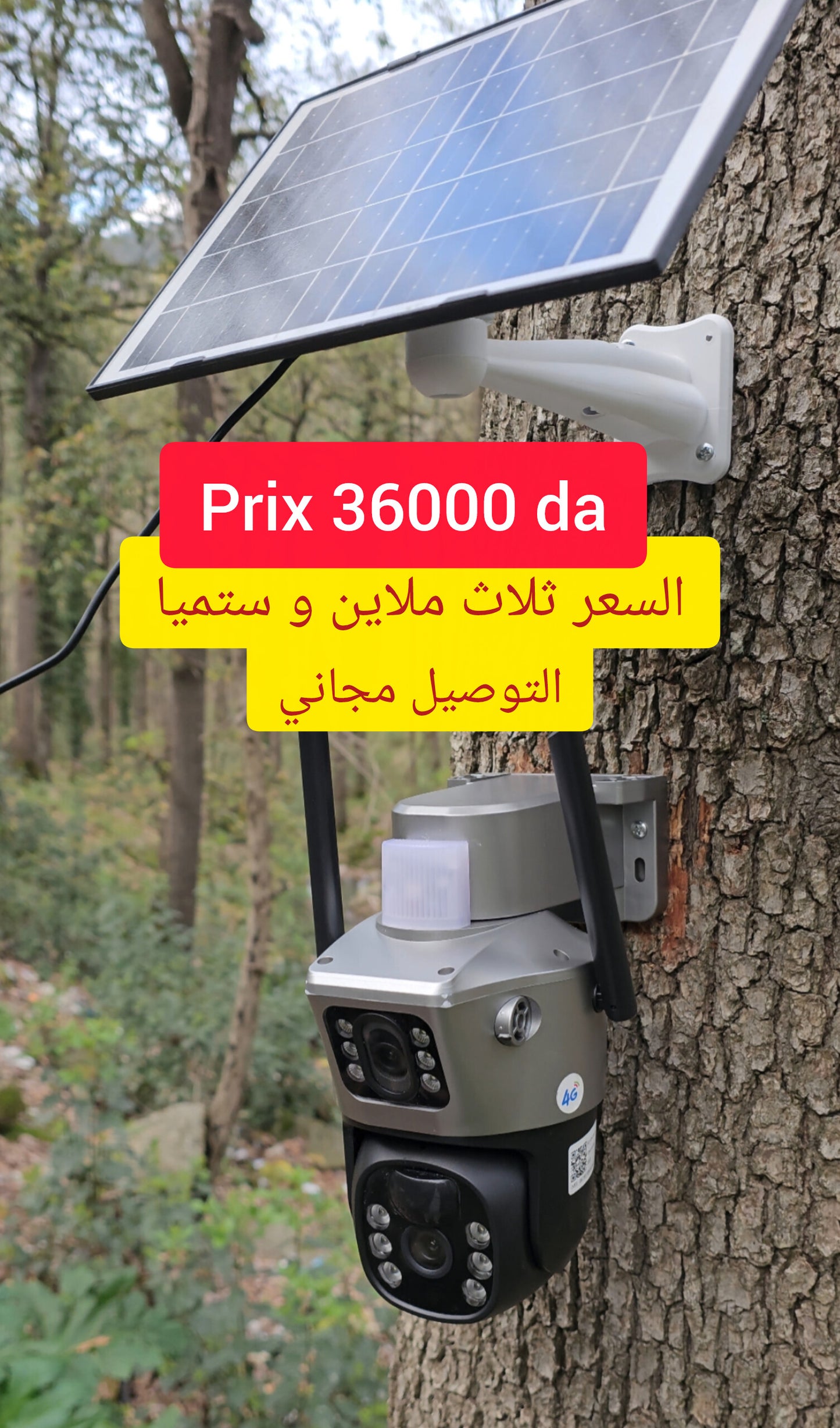 Camera 4g et batterie solaire 🇪🇦